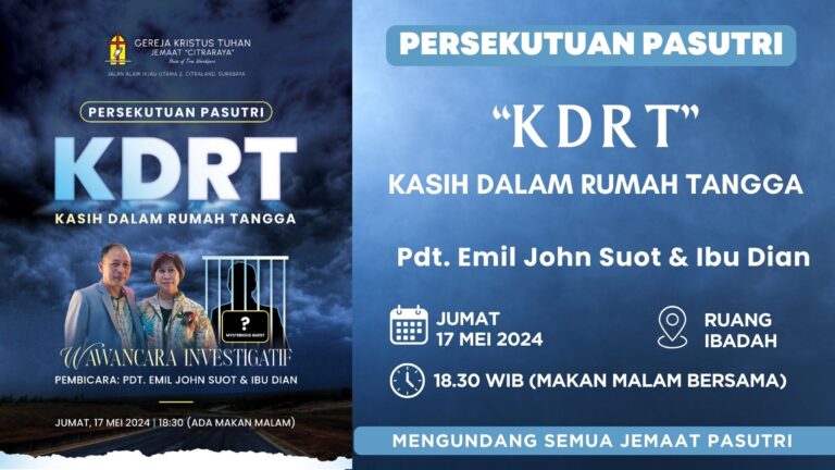 Persekutuan Pasutri, Jumat, 17 Mei 2024