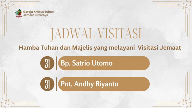 Visitasi, Kamis, 31 Oktober 2024