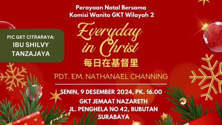 Perayaan Natal Bersama Komisi Wanita GKT Wilayah 2