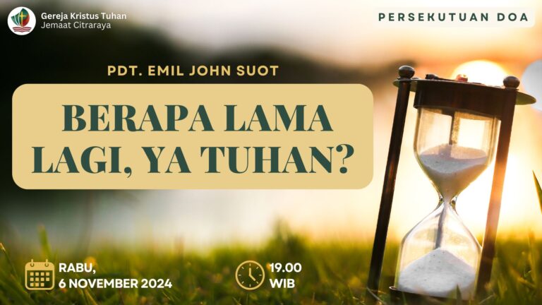 Persekutuan Doa Rabu, 6 November 2024