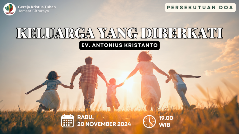 Persekutuan Doa Rabu, 20 November 2024