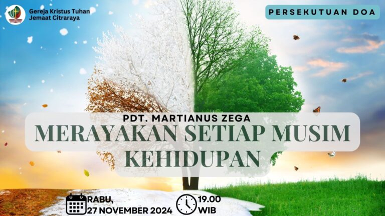 Persekutuan Doa Rabu, 27 November 2024