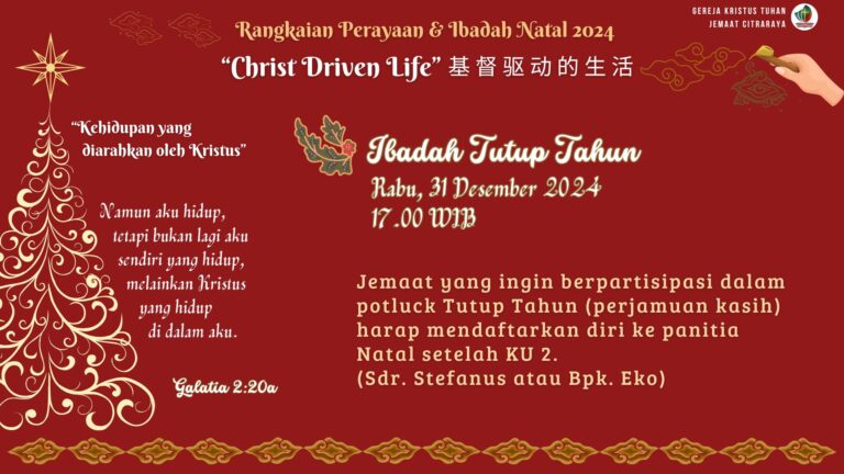 Ibadah Tutup Tahun 2024