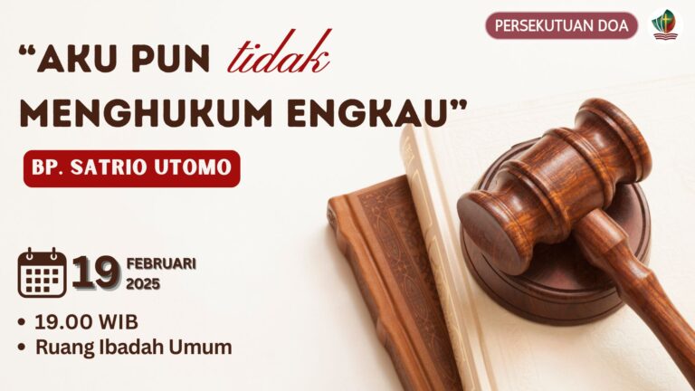 Persekutuan Doa Rabu, 19 Februari 2025