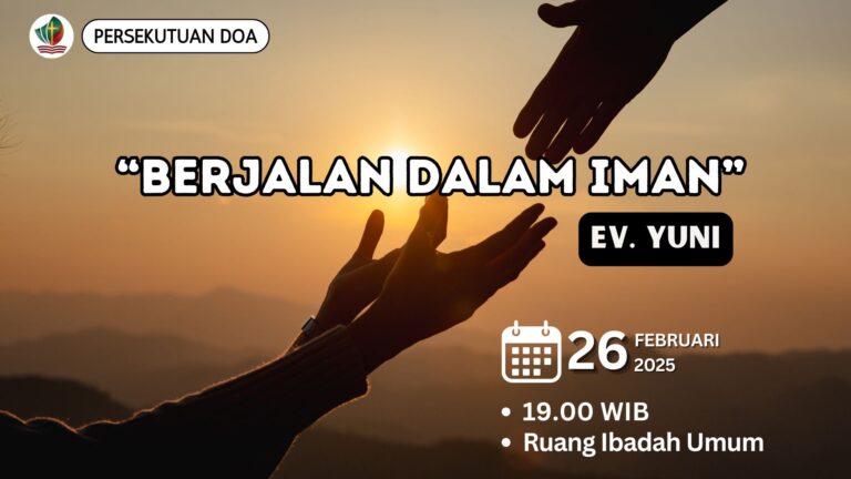 Persekutuan Doa Rabu, 26 Februari 2025