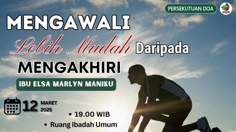 Persekutuan Doa Rabu, 12 Maret 2025