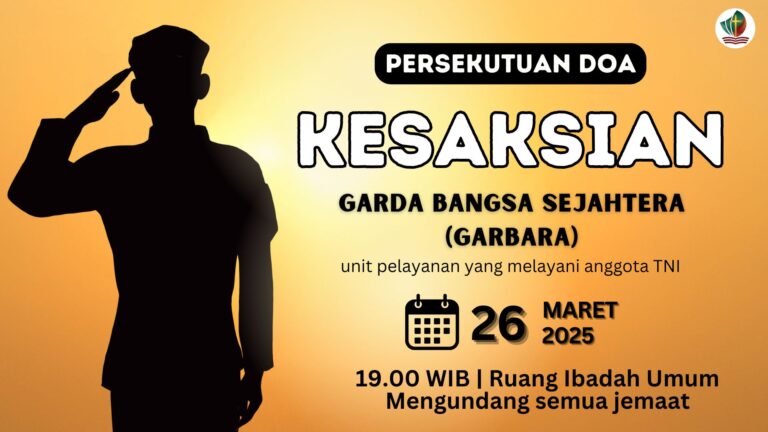 Persekutuan Doa Rabu, 26 Maret 2025