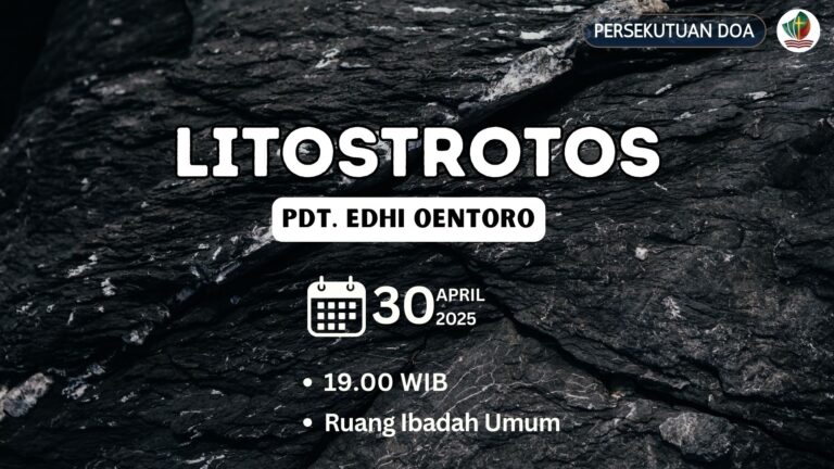 Persekutuan Doa Rabu, 30 April 2025