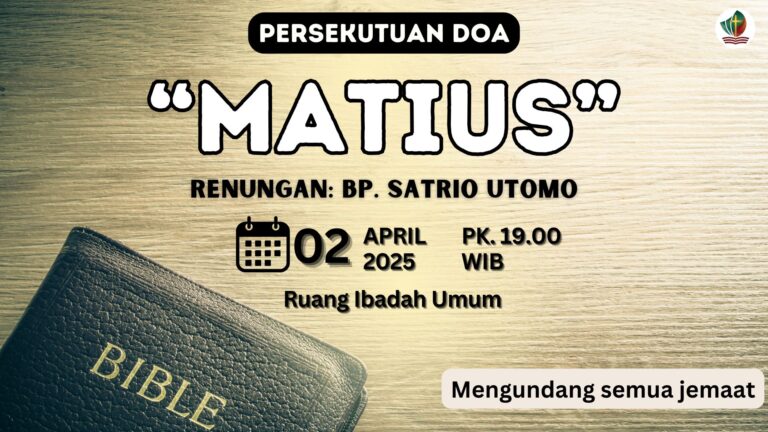 Persekutuan Doa Rabu, 2 April 2025