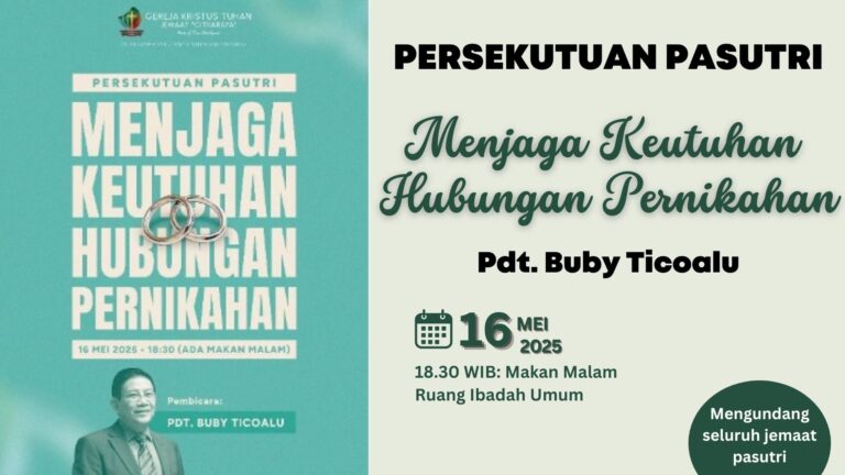 Persekutuan Pasutri, Jumat, 16 Mei 2025
