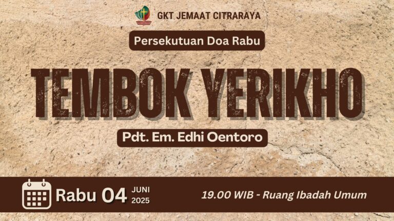 Persekutuan Doa Rabu, 4 Juni 2025