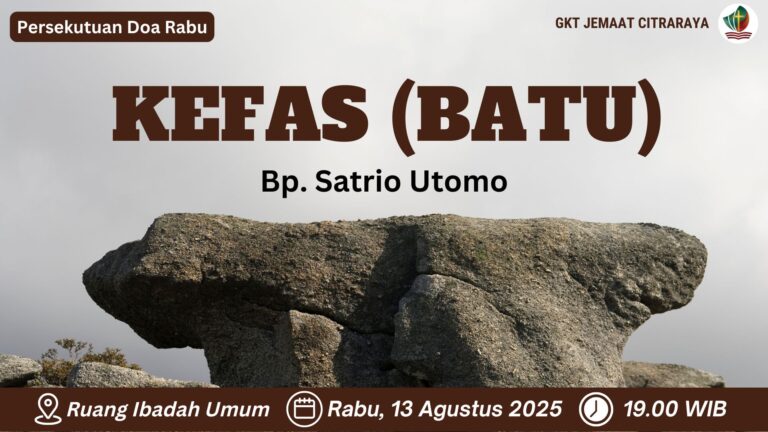 Persekutuan Doa Rabu, 13 Agustus 2025