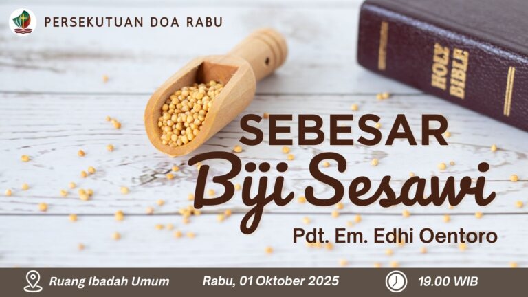 Persekutuan Doa Rabu, 1 Oktober 2025