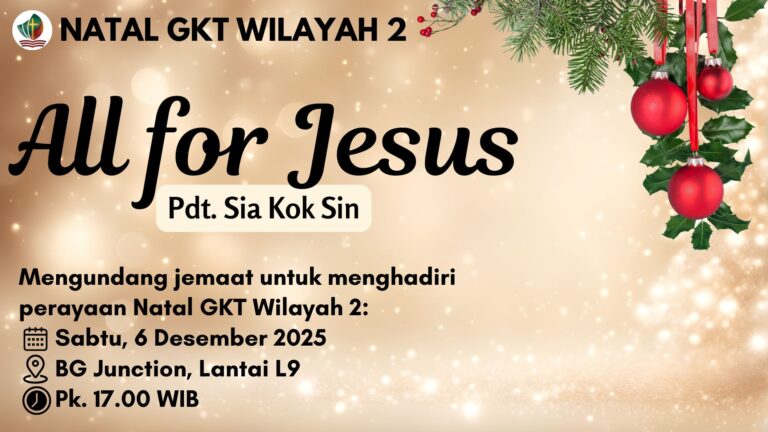 Natal GKT Wilayah 2, Sabtu 6, Desember 2025