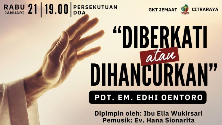 Persekutuan Doa Rabu, 21 Januari 2026