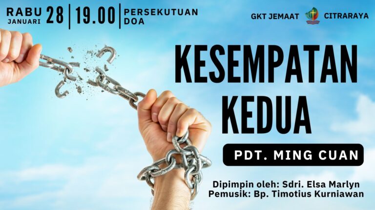 Persekutuan Doa Rabu, 28 Januari 2026